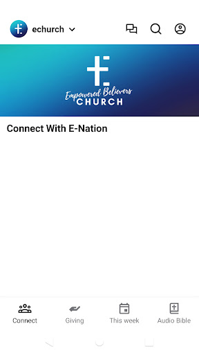 Android application Empowered Believers Church screenshort