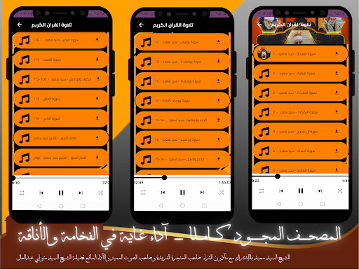 قران كامل الشيخ سيد سعيد بدون Screen 3