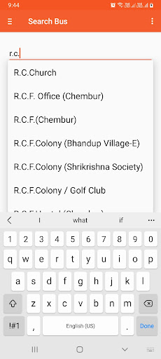Mumbai Bus Routes Screen 2