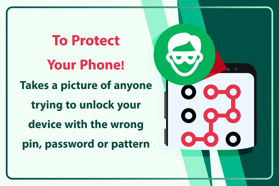 Thief Face Capture App - Anti Theft & Screen Password
