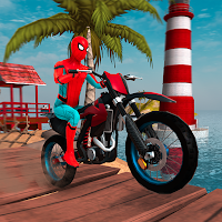 Superhero Tricky Bike Stunt GT Racing  Bike Game