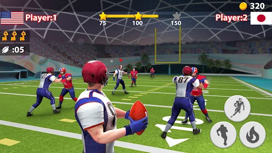 Rugby Game: Flick Quarterback