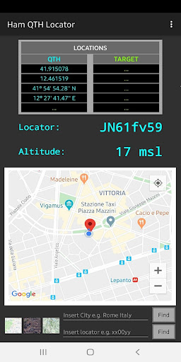 Android application Ham QTH Locator Pro screenshort