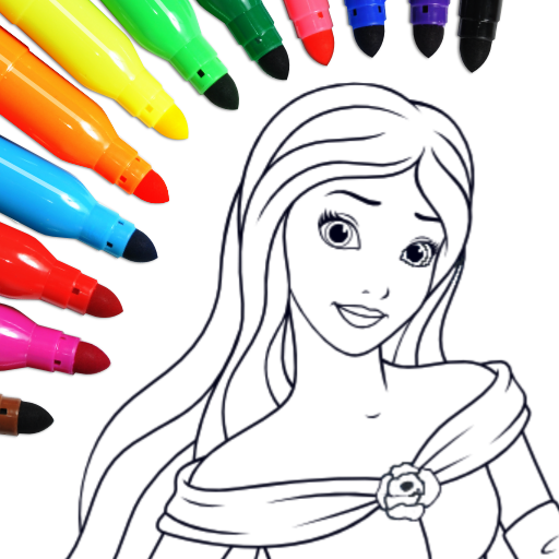 Colorir princesa jogo