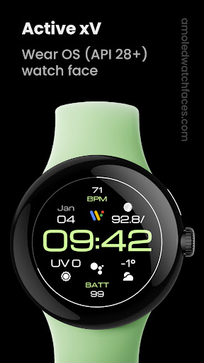 Android application Active xV: Watch Face screenshort