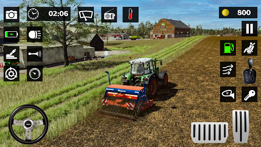 鄉村拖拉機農耕遊戲