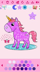 Glitter Coloring Game for Kids Unknown