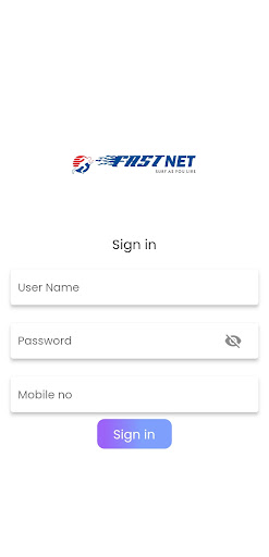 Android application FASTNET APP screenshort