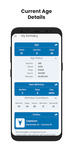 Age Calculator | Date of Birth Screen 2