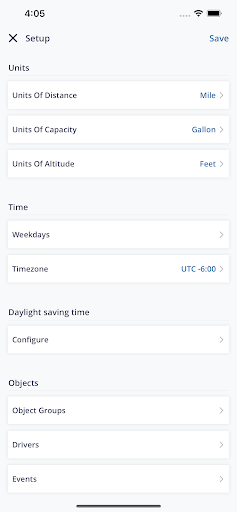 OneTracPro Mobile Client Screen 3