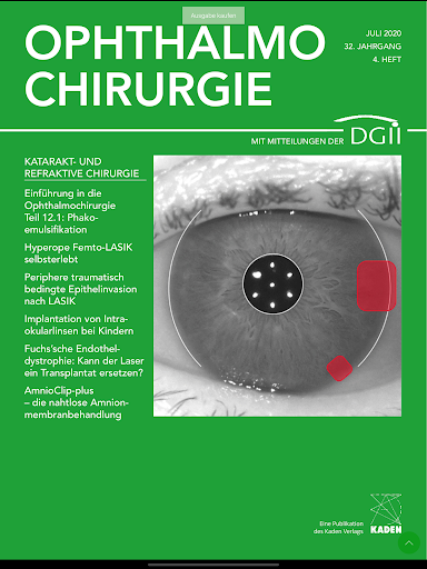 Android application OPHTHALMO-CHIRURGIE – OC App screenshort