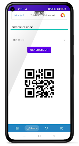 QR and Bar Code scanner Screen 3