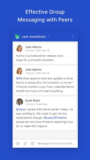 Hucu: HIPAA Compliant Texting Screen 2