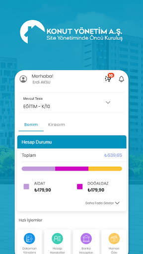 Konut Yönetim Screen 2