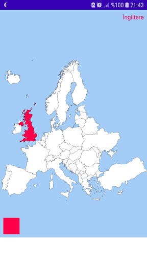 Find and Learn Countries Screen 3