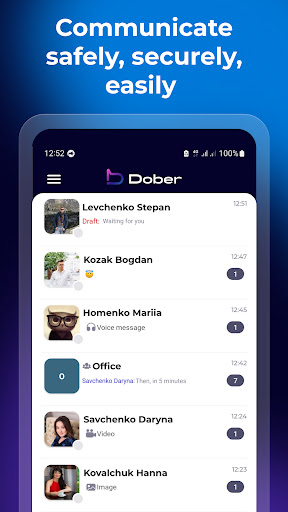 Android application Dober screenshort
