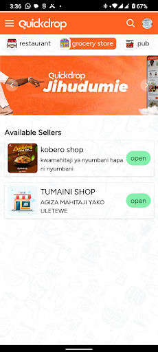 Android application quickdrop screenshort