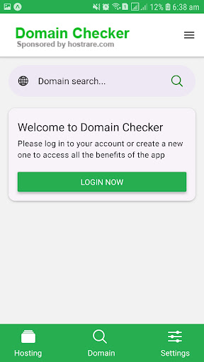 Android application Domain Checker screenshort