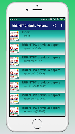 RRB GROUP D Mathematics Volume Screen 2