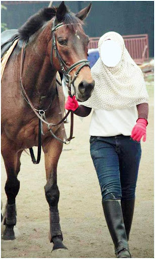 Android application Hijab Women With Horse Photos screenshort