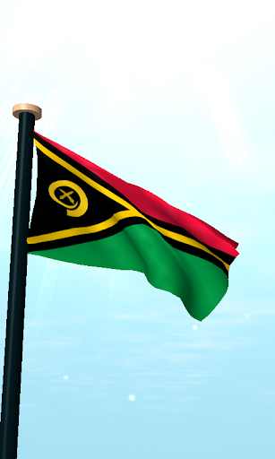 Vanuatu Flag 3D Free Wallpaper Screen 2