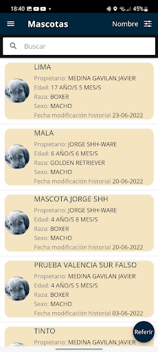 AniCura Referencia Screen 2