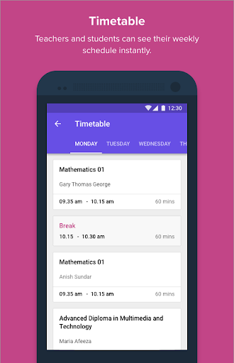 School Management App - Fedena Screen 3