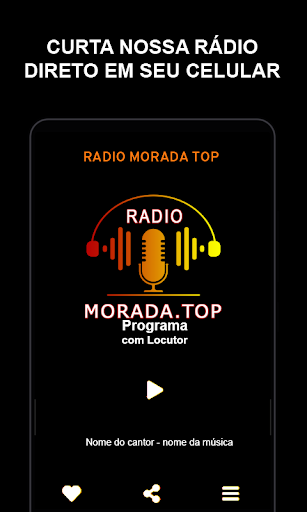 Android application Radio Morada.Top screenshort