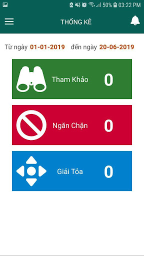 Android application Tra cứu thông tin ngăn chặn Cà screenshort