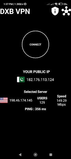 Android application DXB VPN screenshort