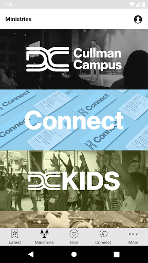 Desperation Church App Screen 2