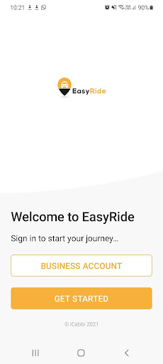 Android application EasyRide screenshort