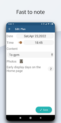 MyLog - Memos, Notes, Notepad Screen 2