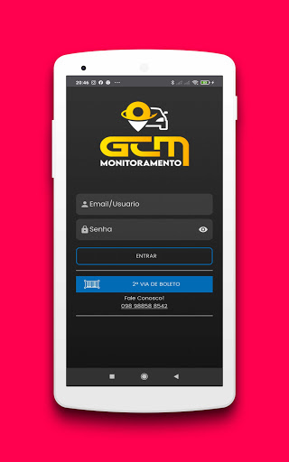 Android application GCM Rastreamento screenshort