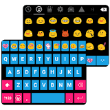 Blue Emoji Keyboard Theme icon