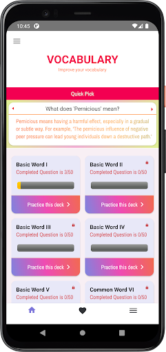 Gre words Screen 2