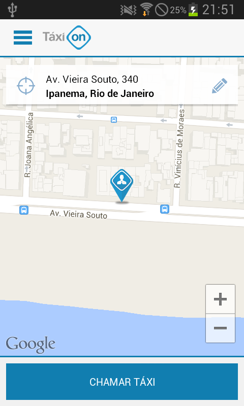 Android application Barra Sul Taxi screenshort