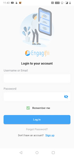 Android application Engagifii screenshort