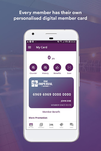 Android application One Imperial Rewards screenshort