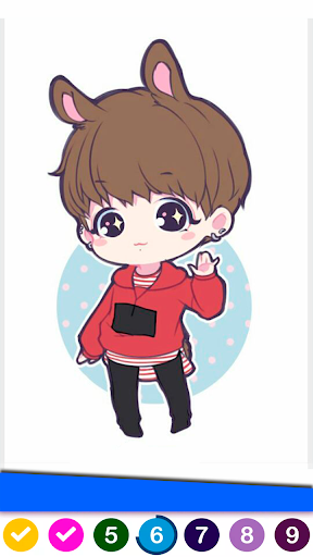 Kpop Games Kawaii Coloring screenshot 4