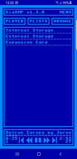 Android application SidAMP screenshort