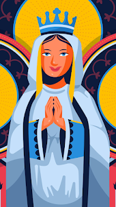 Virgem Maria para colorir