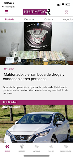 Android application Grupo R Multimedio screenshort