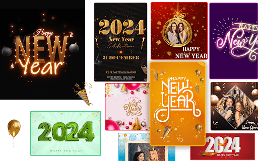 New Year Photo Frame 2024 Screen 2