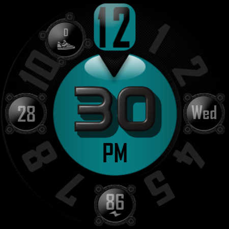 [SSP] - Bold Analog Watch Face Screenshot