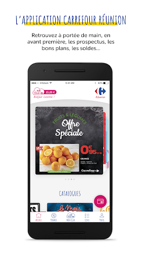 Android application Carrefour Réunion screenshort