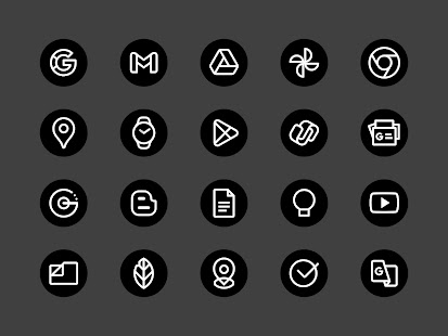 Blaux - Icon Pack (Round) Tangkapan layar