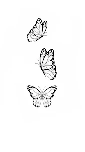 蝶のタトゥー