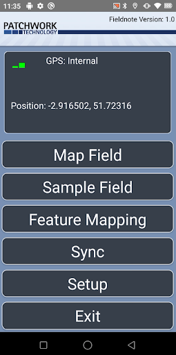 Android application BlackBox Fieldnote screenshort