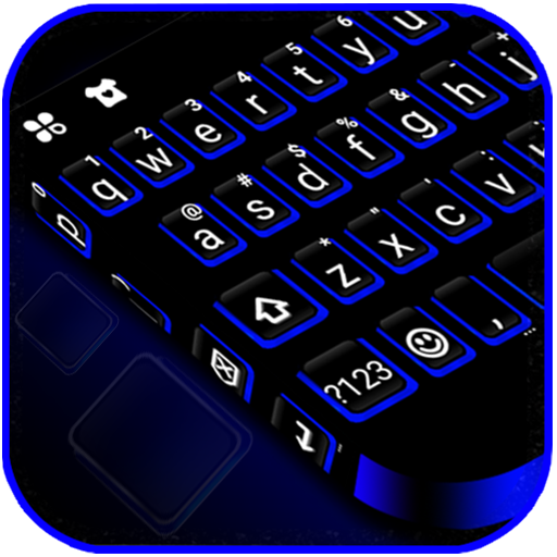 Blue Black Keyboard Theme  Icon